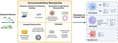 Engineering immunomodulatory biomaterials to combat bacterial infections